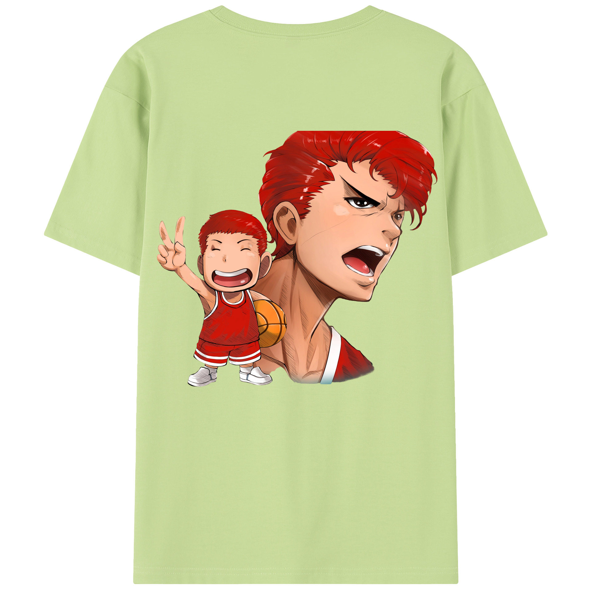 SLAM DUNK／スラムダンク 綿100％半袖Tシャツ（背面プリント）